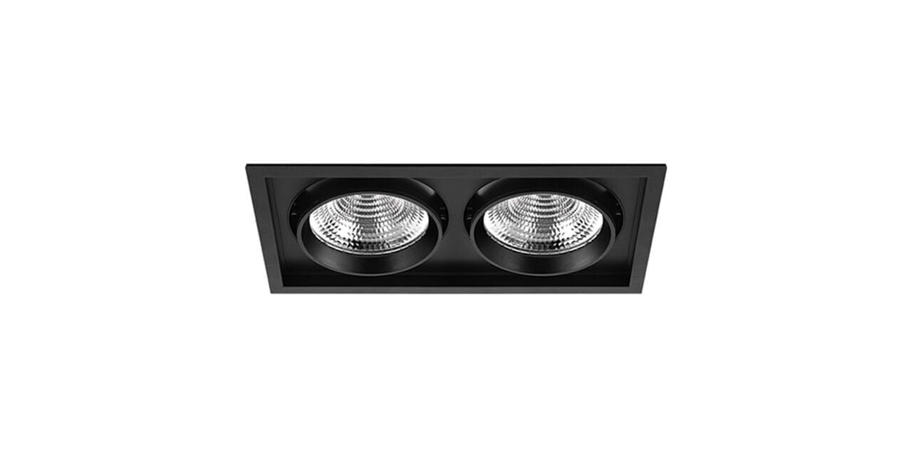 Goya 2x36 Watt Samsung Ledli Kare Cob Led Spot Mağaza Armatürü GY 3052-42 5000K (Kırık Beyaz) - Beyaz - Dimli