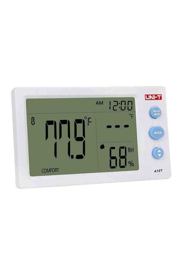 Unit Mini Termometre Higrometre A10T Saat Hava İstasyonu Kapalı Açık Sıcaklık Sensörü Nem Ölçer Lcd Dijital