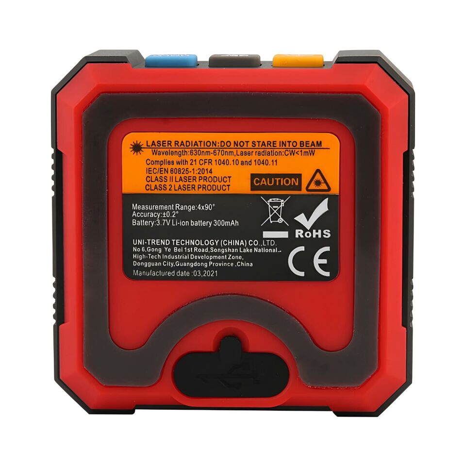 Unit Lm320B Yüksek Hassasiyetli Çift Lazerli Açı Ölçer 4X90°
