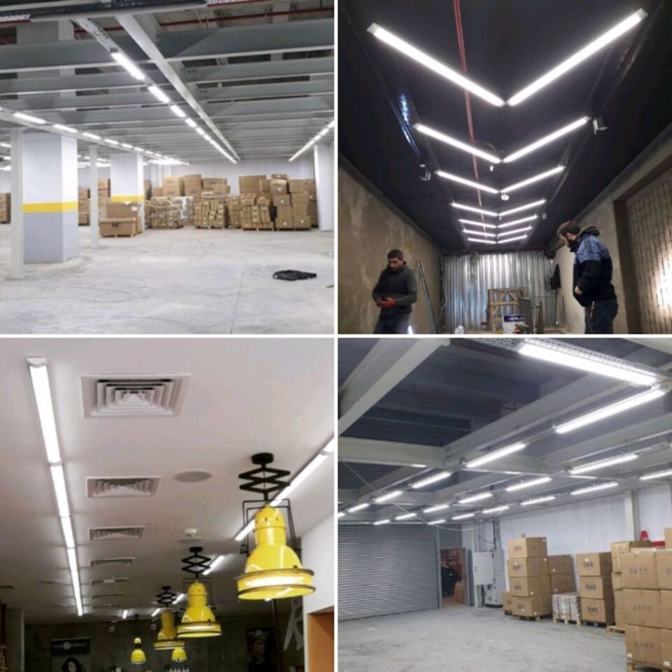 Noas 18W 60 Cm Salina Etanj Nemli Yer Led Bant Armatür Siyah Kasa Beyaz Işık YL98-1810