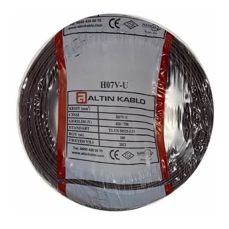 Altın Kablo 35 mm Nya Tek Damarlı Bakır Elektrik Kablosu Kahverengi 100 Metre