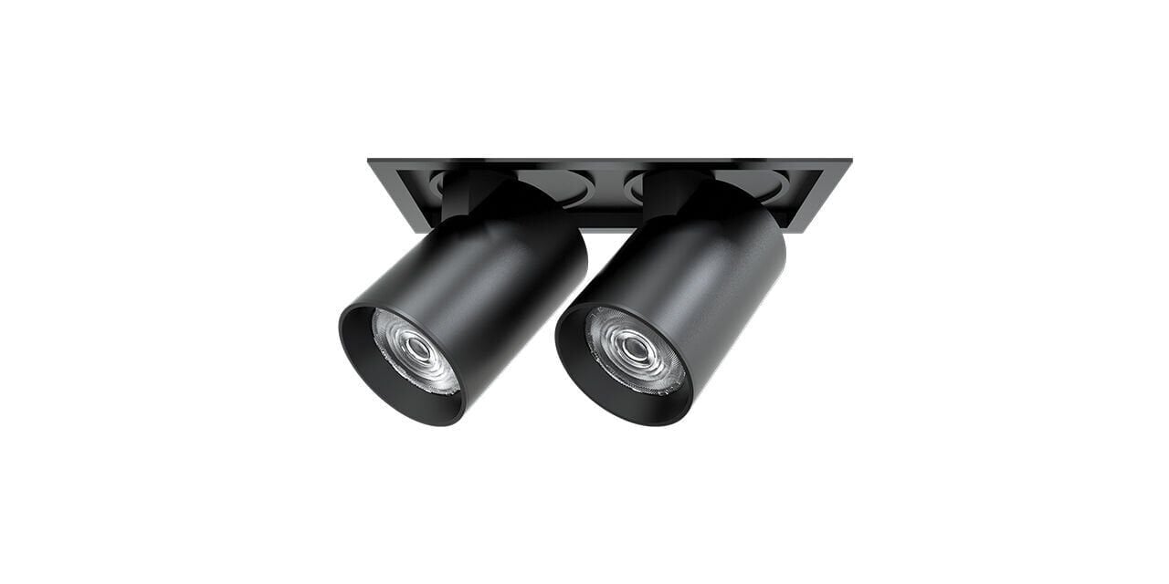 Goya 2x30 Watt Samsung Ledli Yuvarlak Cob Led Spot Mağaza Armatürü GY 3152-30 5000K (Kırık Beyaz) - Beyaz - Dimsiz
