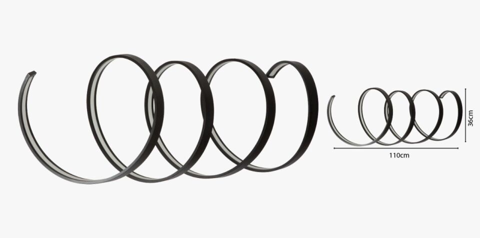 Sarmal Modern Led Avize Sarkıt Linear Aydınlatma Sarkıt Lineer Avize