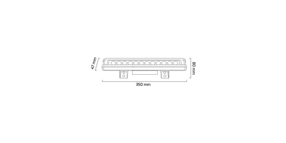 Goya 12W Osram Led Sıva Üstü Wallwasher Duvar Aydınlatma 35Cm Volvoşır Aydınlatma GY 6030-30 4000K (Natural Işık)