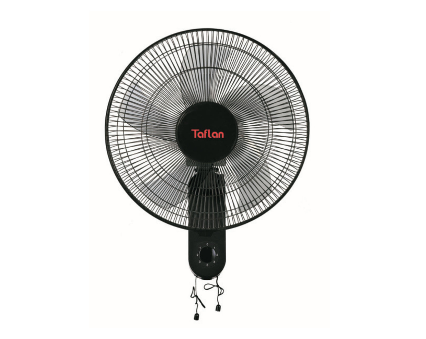 Kaşkar Taflan FB-40-704 45W 3 Kademeli Plastik Siyah Gövde Duvar Tipi Vantilatörü 40CM
