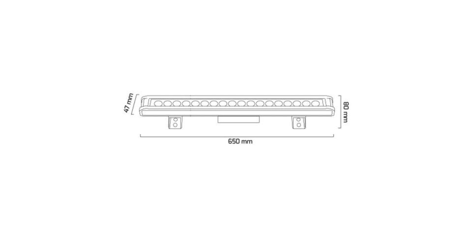 Goya 24W Osram Led Sıva Üstü Wallwasher Duvar Aydınlatma 65Cm Volvoşır Aydınlatma GY 6030-60 4000K (Natural Işık)