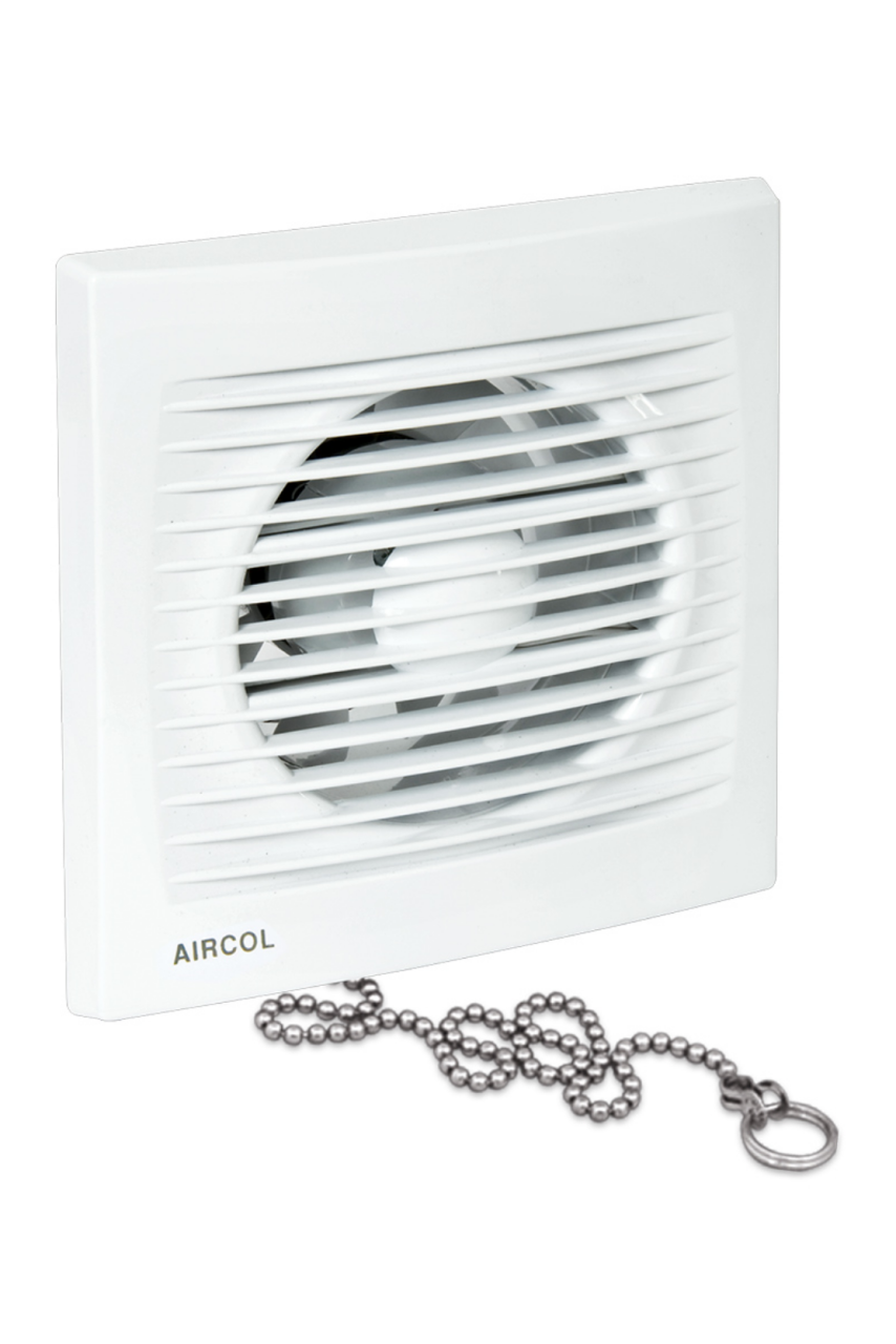 Aircol 100 SM Monofaze Siviçli Tuvalet Banyo ve Mutfak Aspiratörü 12W 100m3/h