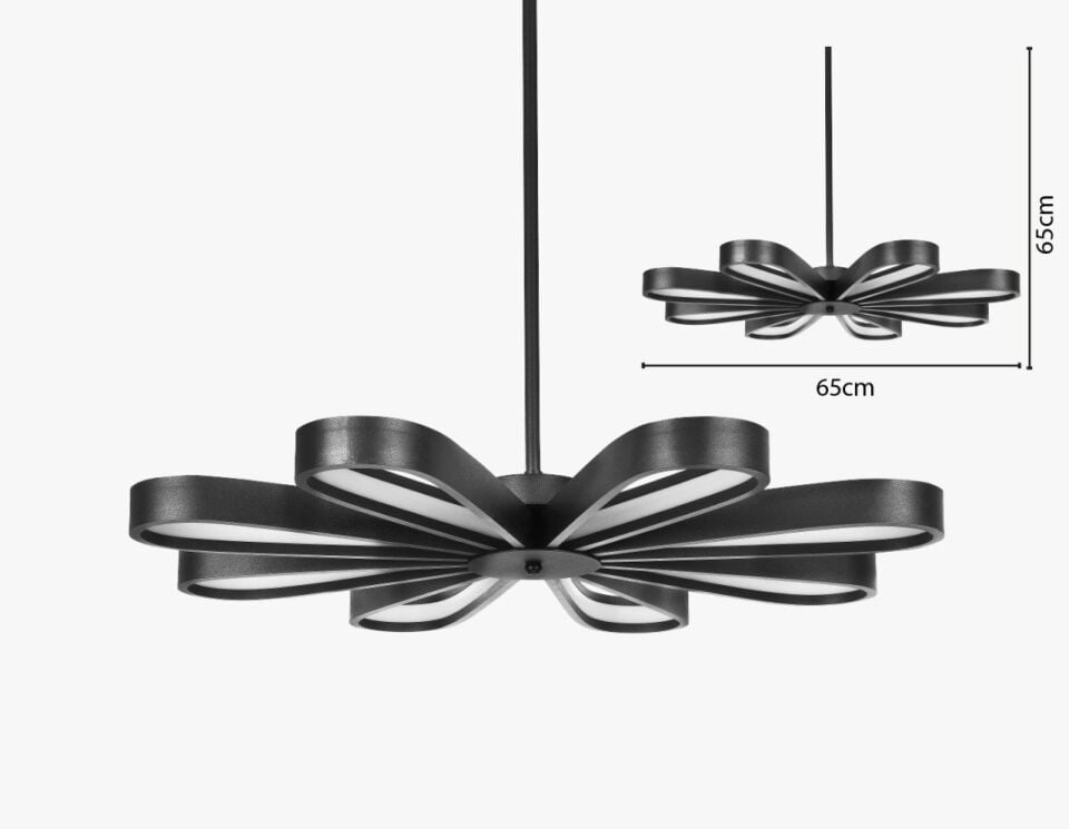 Papatya Modern Led Avize Sarkıt Linear Aydınlatma Sarkıt Lineer Avize