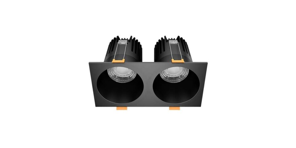 Goya 2x8 Watt İkili Kare Samsung Ledli Spot Armatür GY 1732-8 4000K (Natural Işık) - Beyaz - Dimsiz