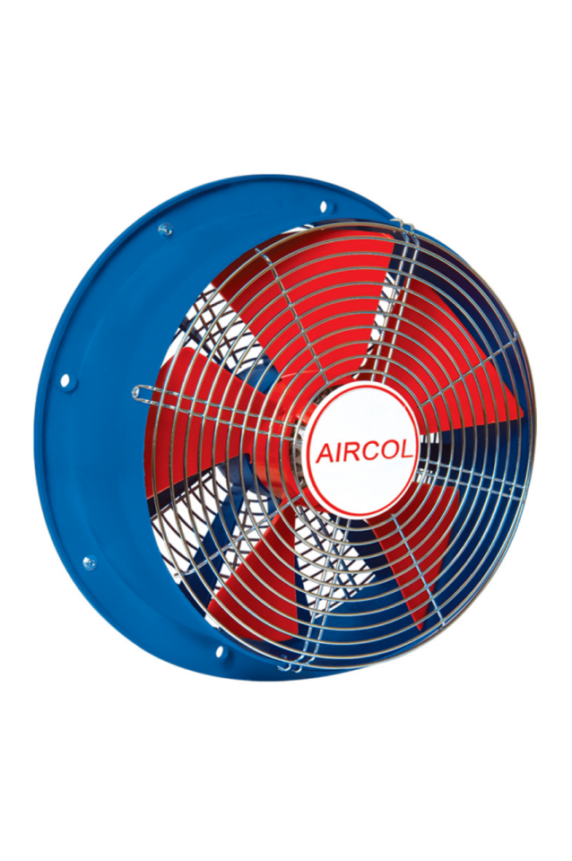 Aircol S 450 Monofaze Plastik Gövdeli Sanayi Tipi Aksiyal Fan 345W 5350m3/h