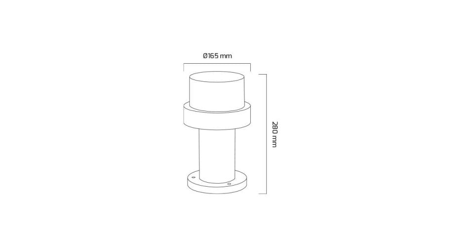Goya 10W Dış Mekan Modern Led Yol Bahçe Armatürü Aydınlatma Bollard Aydınlatma GY 7258