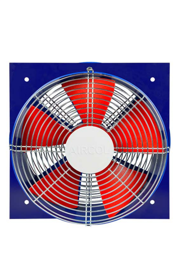 Aircol S 500 Kare Monofaze Plastik Gövdeli Sanayi Tipi Aksiyal Fan 400W 7000m3/h