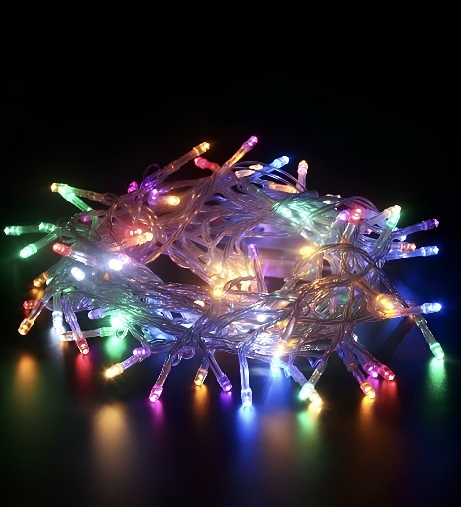Yılbaşı Ağacı Süsü 10 Metre 100 Ledli Yılbaşı Süsleme Fiş Tipi Şeffaf Kablo SNC-202 6400K (Beyaz Işık)