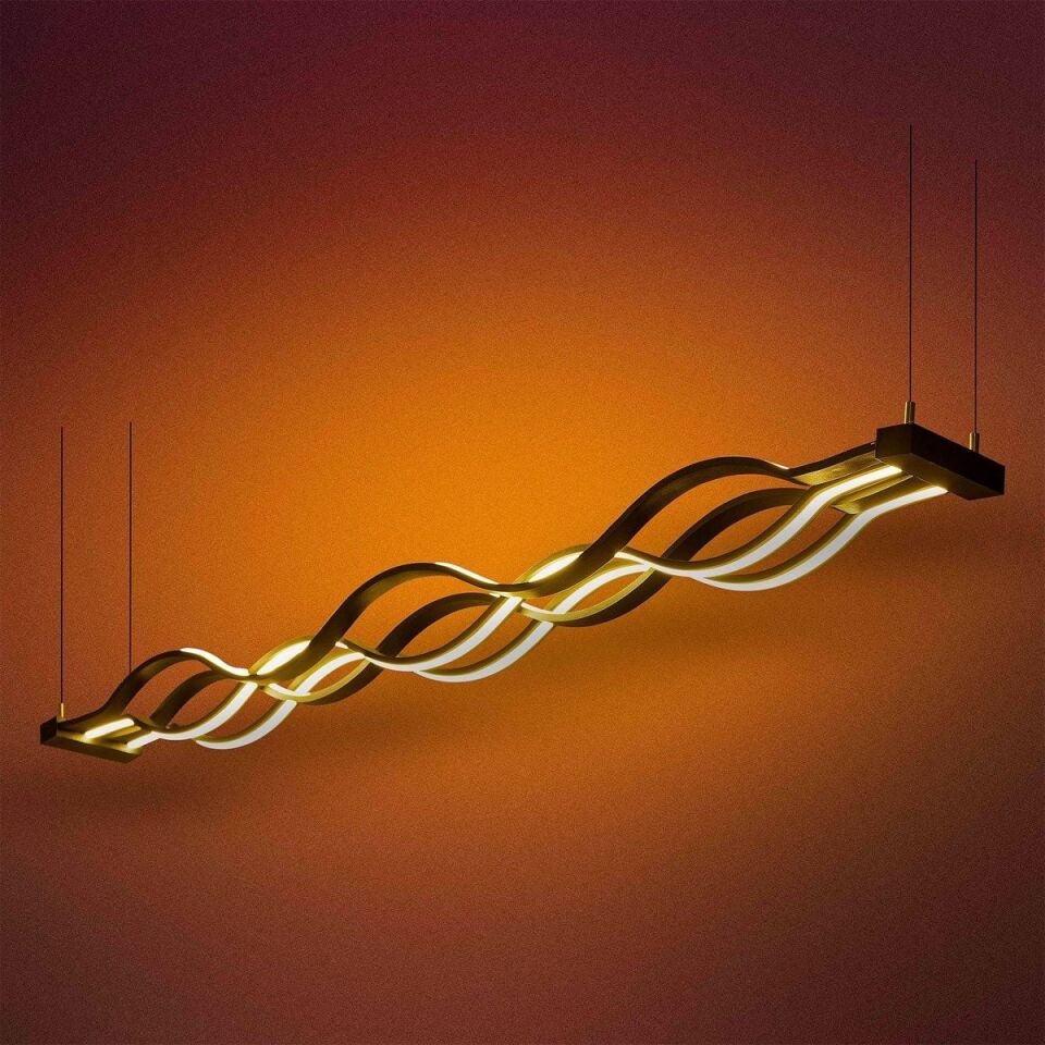 Dalga Modern Led Avize Sarkıt Linear Aydınlatma Sarkıt Lineer Avize