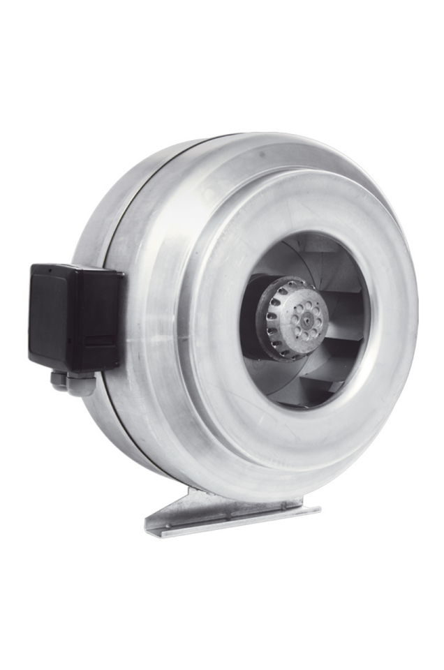 Aircol 100 KF Monofaze Sanayi Tipi Radyal Kanal İçi Fan 68W 400m3/h