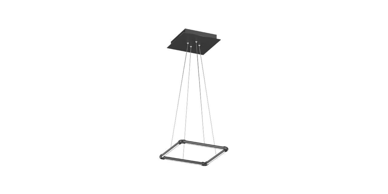 Goya 14 Watt Samsung Ledli Dekoratif Sarkıt Kare Linear Aydınlatma 27CM GY 8123-1 6500K (Beyaz Işık) - Beyaz - Dimli - Rozanssız