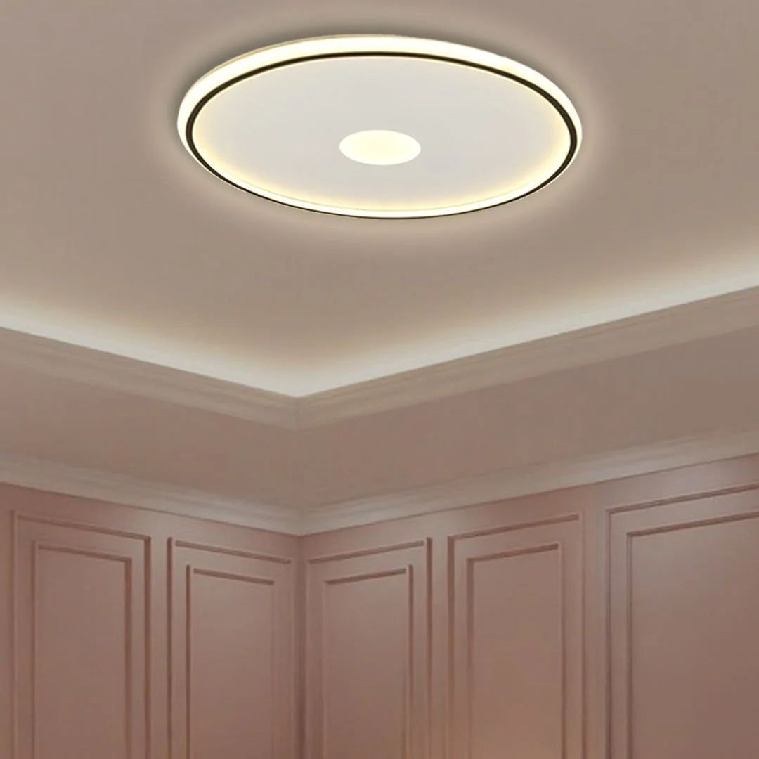 Sedna Modern Dekoratif Yuvarlak Plafonyer Led Avize Aydınlatma 3 Renk Modlu KOZ8052 40CM - Dimli