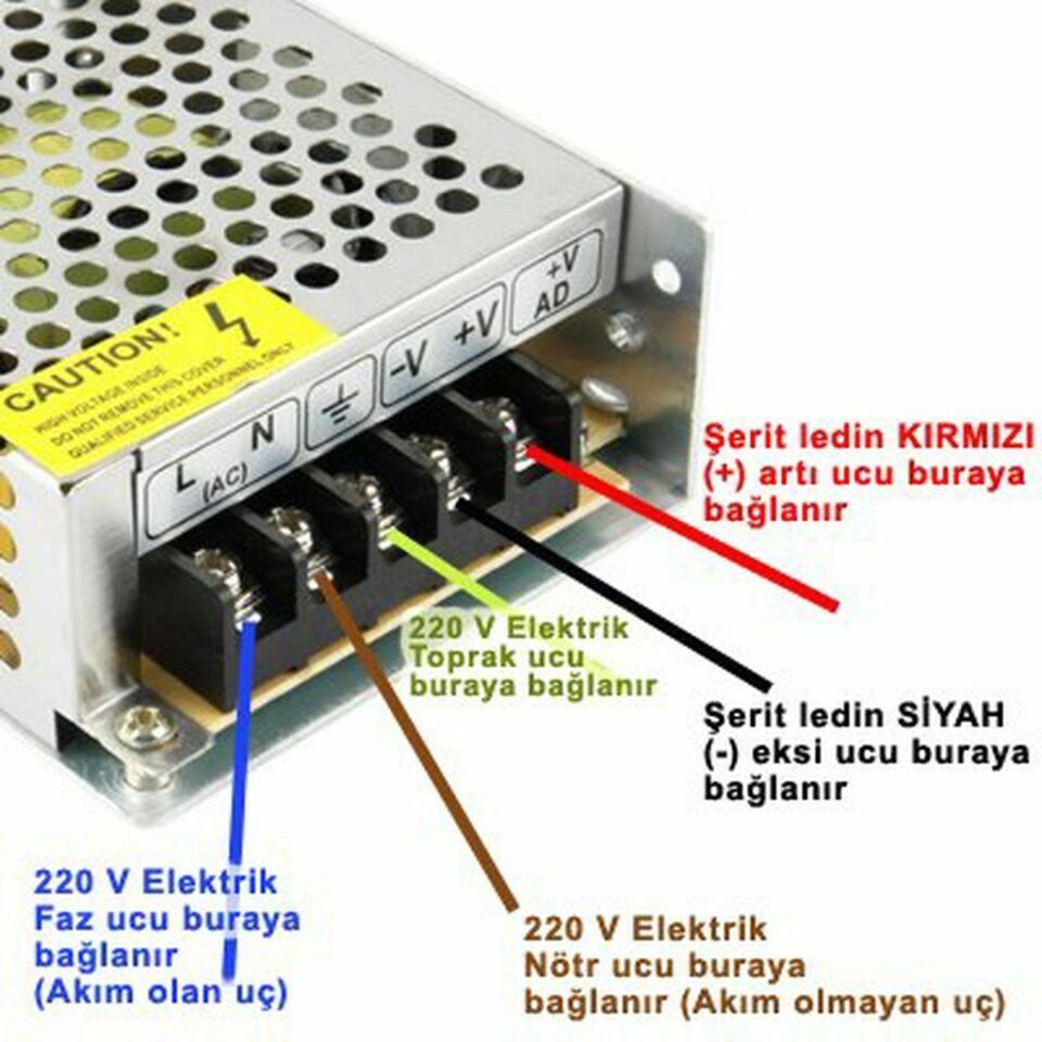Noas 220 Volt Dış Mekan Hortum Led Aydınlatma Amber Işık 120 Ledli YL41-1206