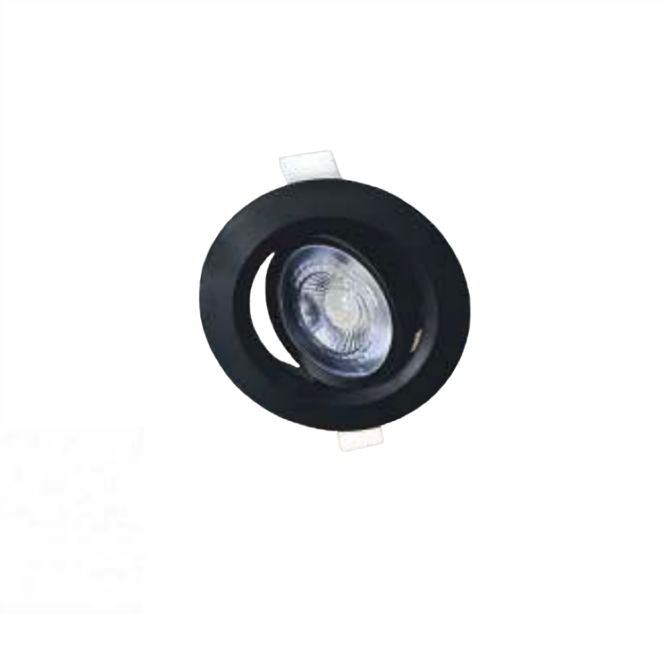 Cata 6W Akik Yuvarlak Led Spot Aydınlatma Armatürü Siyah Kasa ct-5200