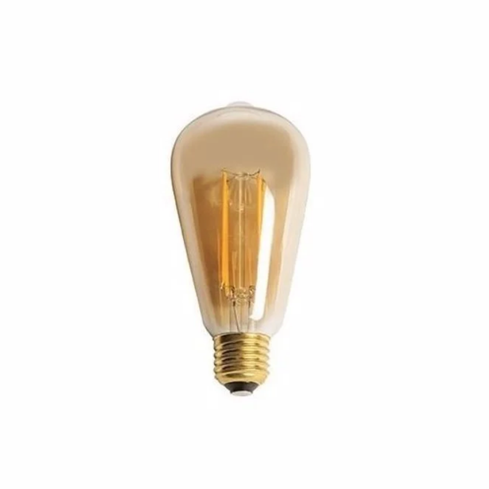 Noas Uzun Flament 6 Watt Rustik Led Ampul Amber Işık YL92-0020