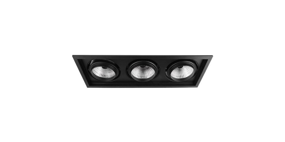 Goya 3x16 Watt Samsung Ledli Kare Cob Led Spot Mağaza Armatürü GY 3043-16 4000K (Natural Işık) - Dimsiz - Beyaz
