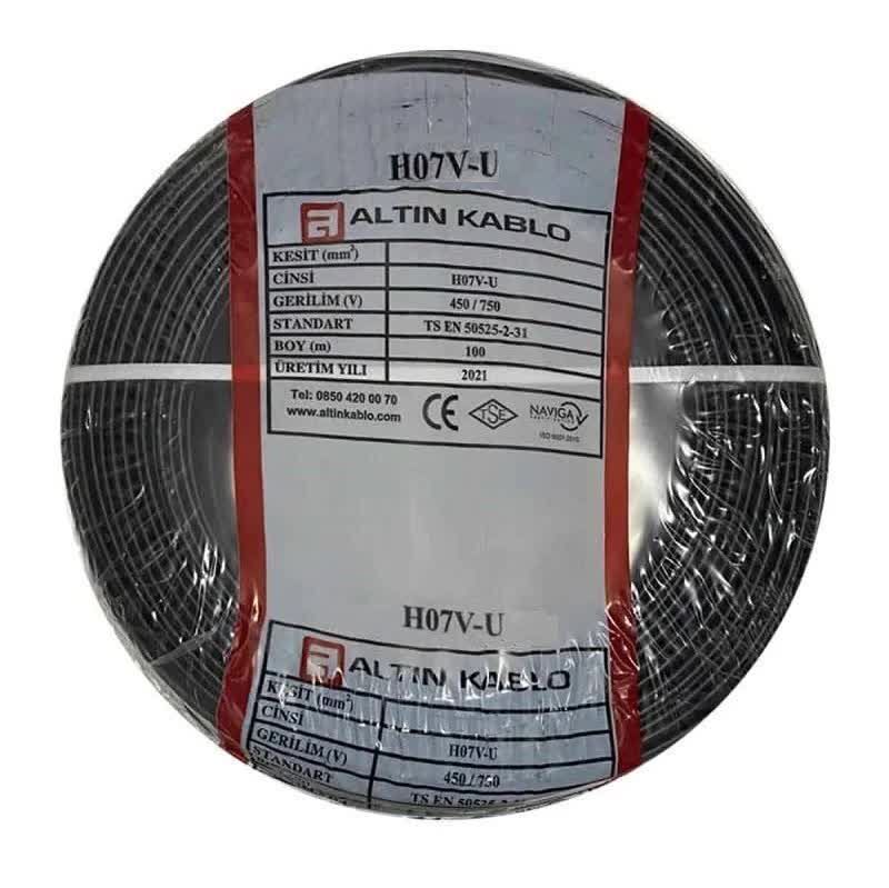 35 mm Nya Tek Damarlı Bakır Elektrik Kablosu Siyah 1 Metre