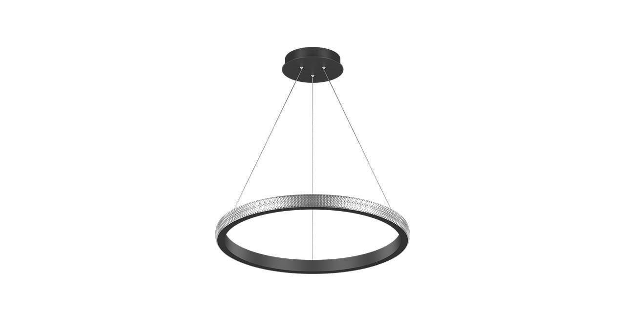Goya 60 Watt Samsung Ledli Dekoratif Sarkıt Yuvarlak Kristal Linear Aydınlatma 60CM GY 8260-60