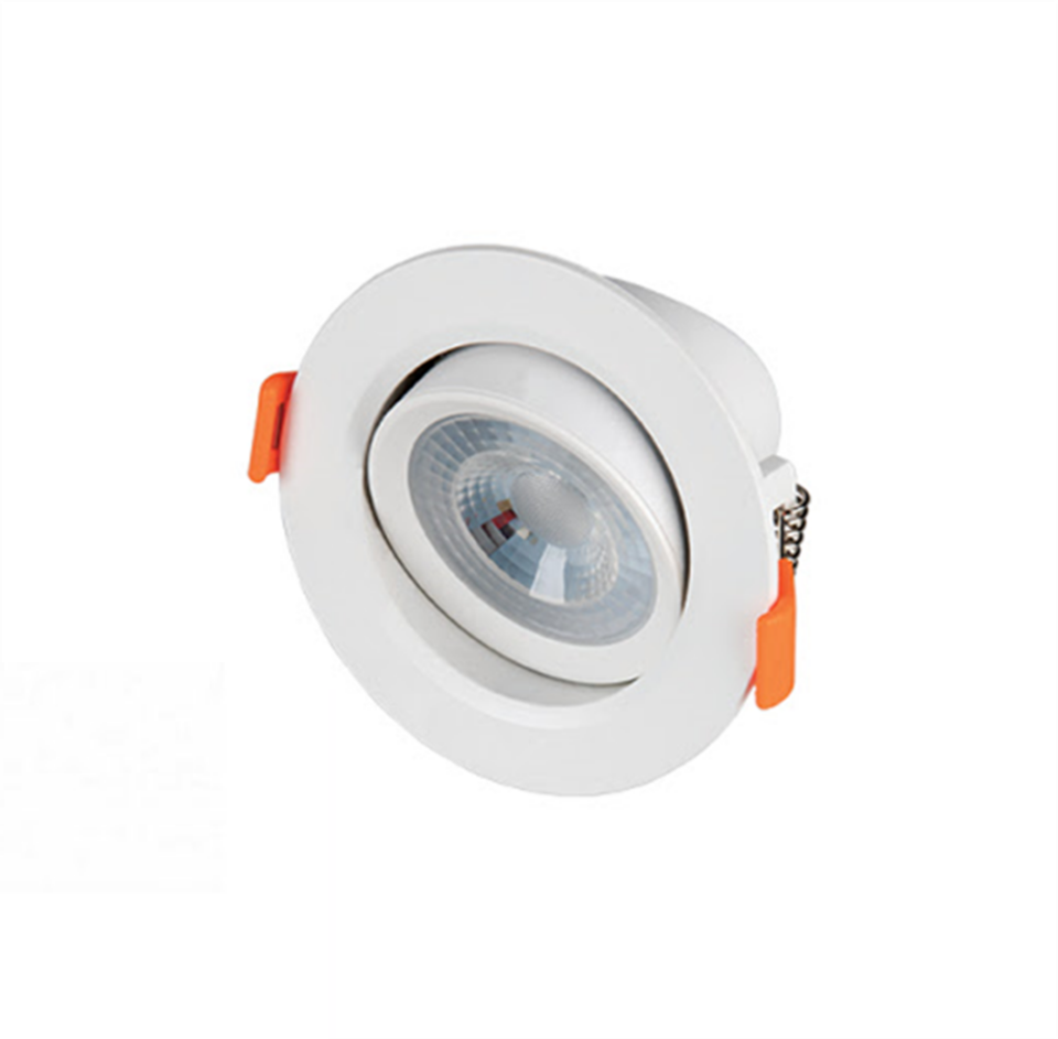 Cata 7W Akik Beyaz Yuvarlak Led Spot Aydınlatma Armatürü Beyaz Kasa ct-5204 6400K (Beyaz Işık)