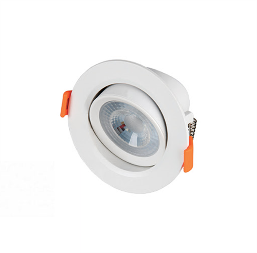 Cata 7W Akik Beyaz Yuvarlak Led Spot Aydınlatma Armatürü Beyaz Kasa ct-5204 6400K (Beyaz Işık)
