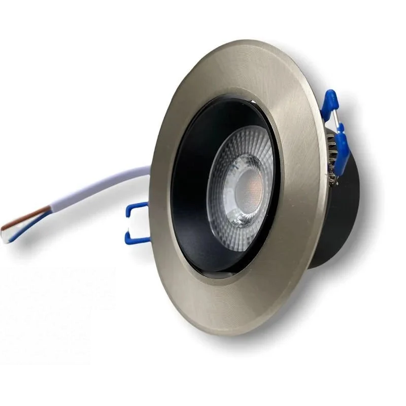 Cata 8W Akik Beyaz Yuvarlak Cob Led Spot Aydınlatma Armatürü Satin Kasa ct-5252 6400K (Beyaz Işık)