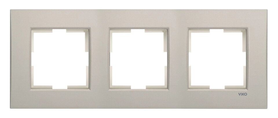 Viko Artline Novella Eloxal Metal Üçlü Çerçeve 92192323