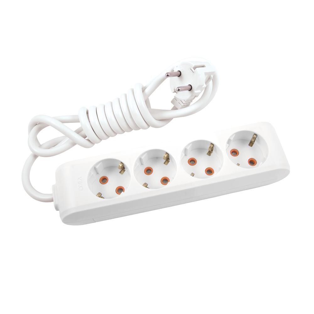 Viko Multi-led Dörtlü 3 Mt Grup Priz Topraklı Çocuk Korumalı 90113403