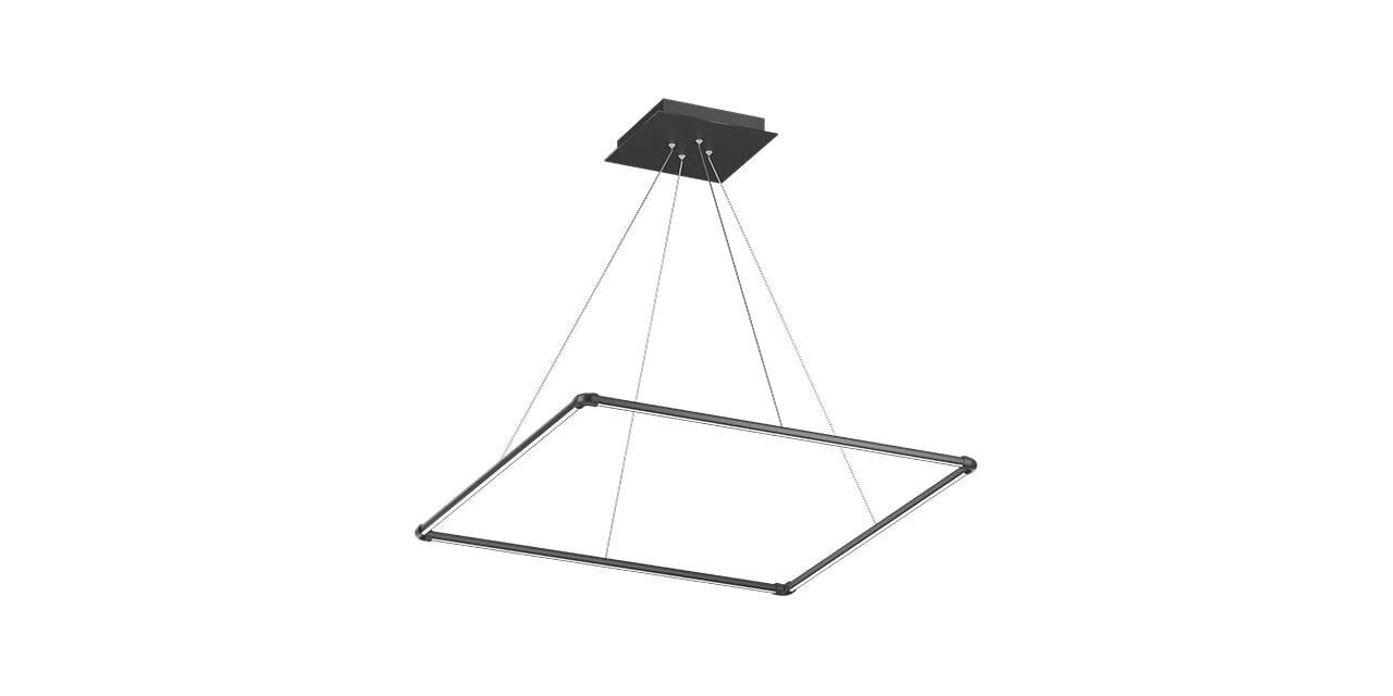 Goya 42 Watt Samsung Ledli Dekoratif Sarkıt Kare Linear Aydınlatma 72CM GY 8123-3 3000  K (Gün Işığı) - Beyaz - Dimsiz - Rozanslı