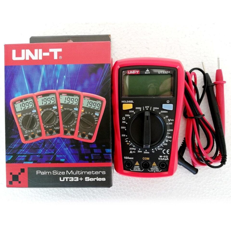 Unit UT33D+ 600V 10A Dijital Multimetre