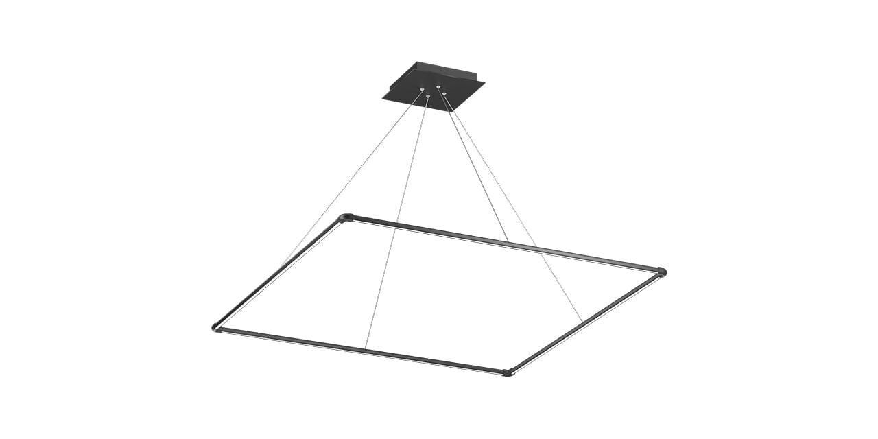 Goya 56 Watt Samsung Ledli Dekoratif Sarkıt Kare Linear Aydınlatma 94CM GY 8123-4 4000K (Natural Işık) - Beyaz - Dimli - Rozanssız