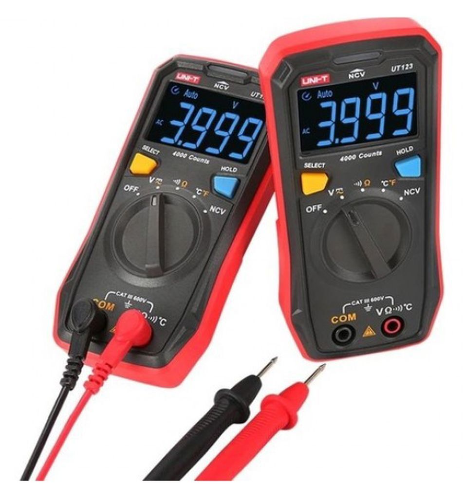 Unit Ut123 Cepte Taşınabilir Dijital Led Ekranlı Multimetre Ölçü Aleti
