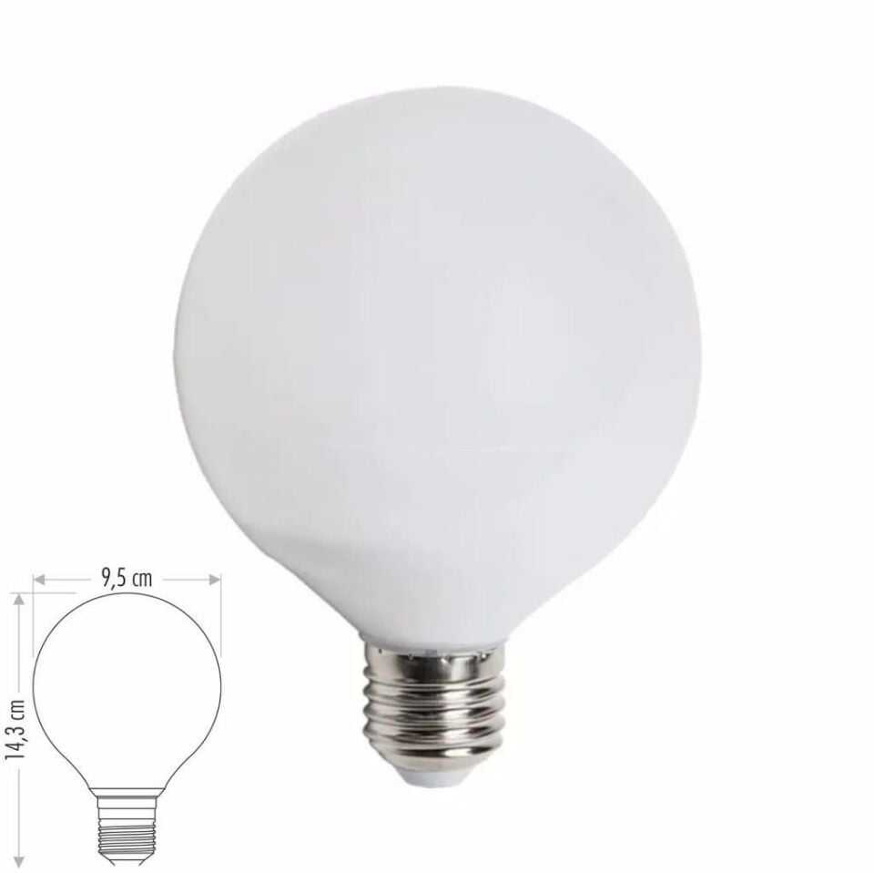 Cata 15 Watt E27 Duylu G95 Glop Led Ampul CT-4235 3200K (Gün Işığı)