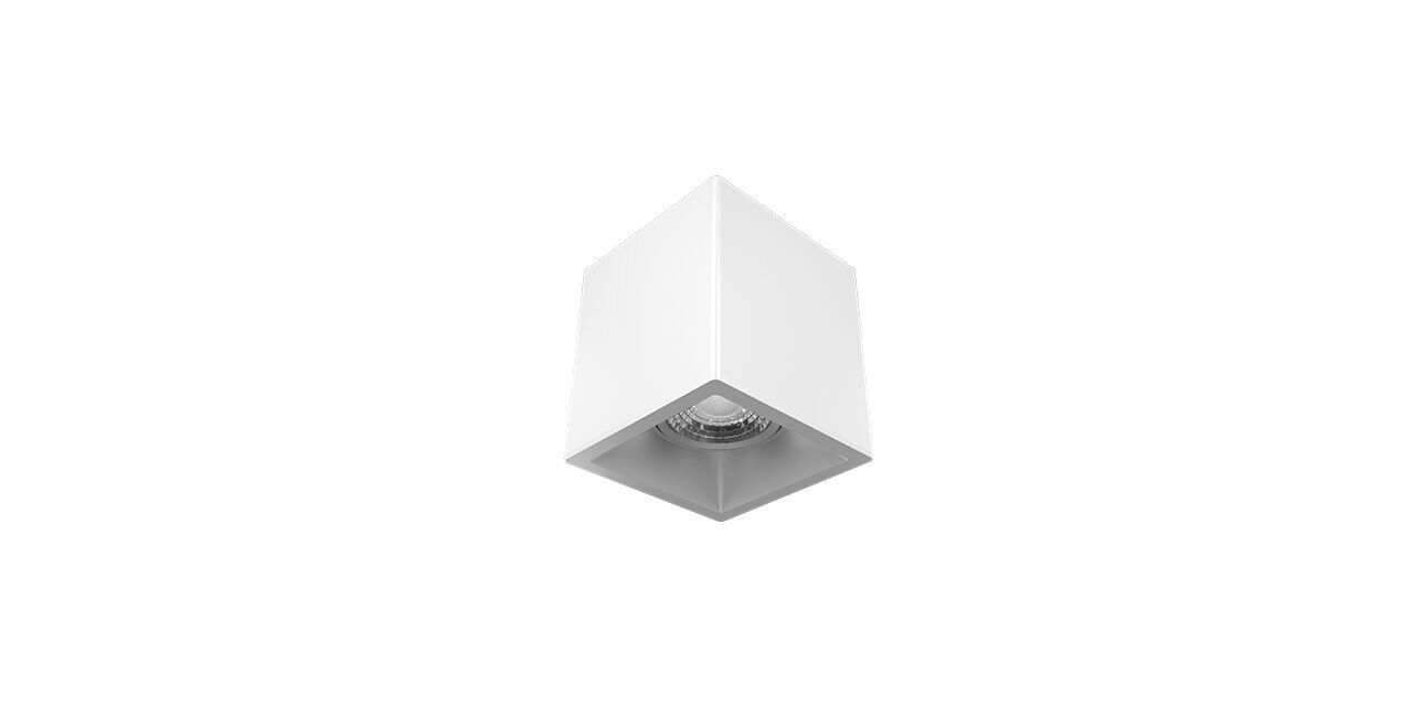 Goya 8 Watt 11x9 Kare Kasa Samsung Ledli Spot Armatür GY 1861-8 3000  K (Gün Işığı) - Beyaz - Beyaz - Dimsiz