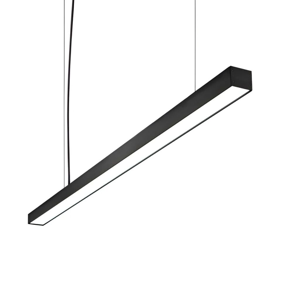 Linear Aydınlatma Osram Led Sıva Üstü Led Lineer Armatür 5x5 Cm Kasa 6000 K (Beyaz Işık) - 300CM - Askılı - Beyaz