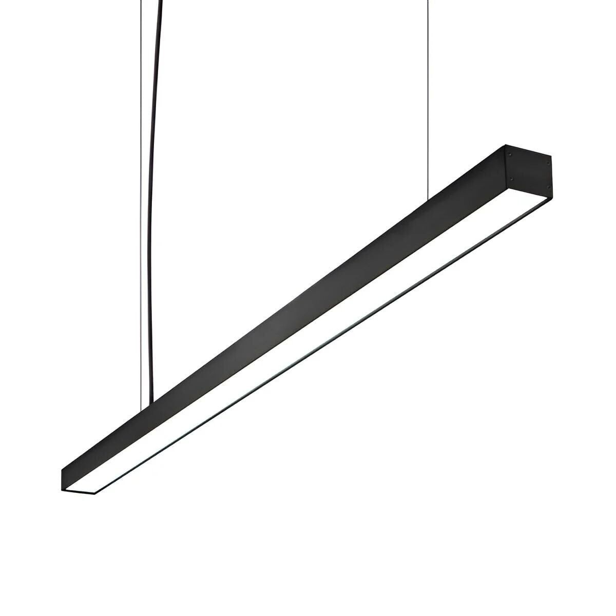 Linear Aydınlatma Osram Led Sıva Üstü Led Lineer Armatür 5x5 Cm Kasa 2700K (Sarı Işık) - 300CM - Askısız - Antrasit
