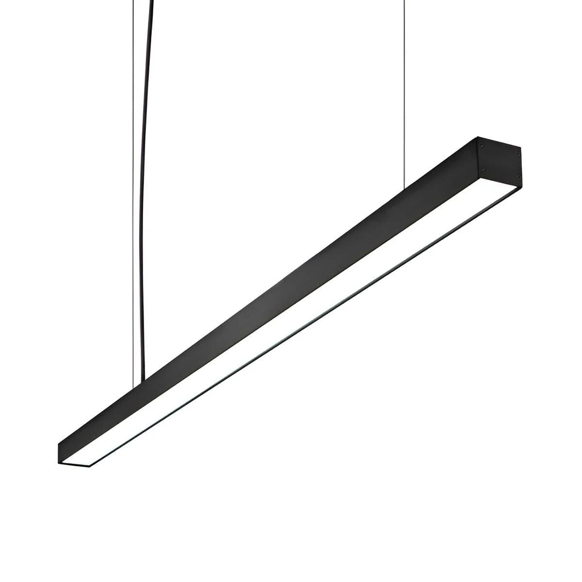 Linear Aydınlatma Osram Led Sıva Üstü Led Lineer Armatür 5x5 Cm Kasa 4000K (Natural Işık) - 300CM - Askısız - Antrasit