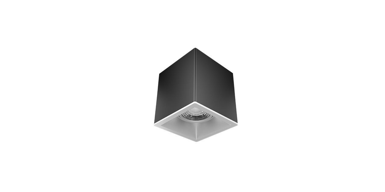 Goya 8 Watt 11x9 Kare Kasa Samsung Ledli Spot Armatür GY 1861-8 4000K (Natural Işık) - Siyah - Beyaz - Dimsiz