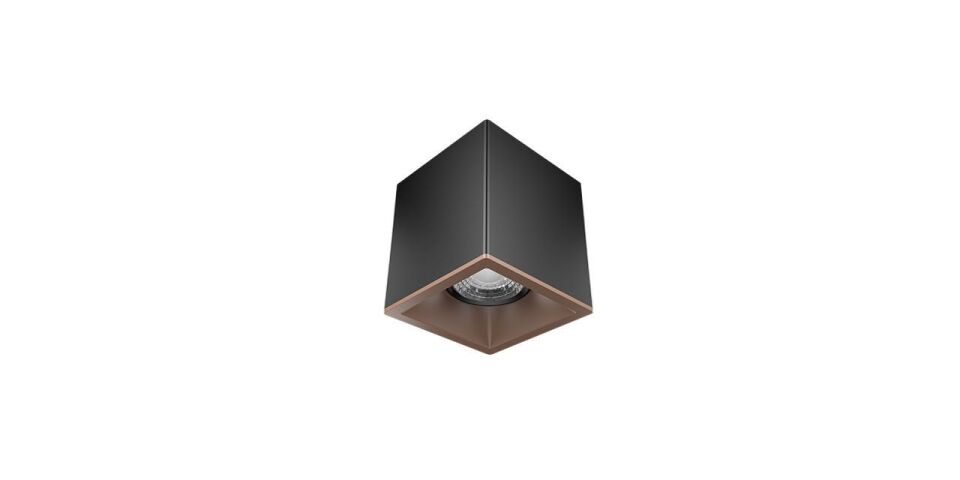 Goya 8 Watt 11x9 Kare Kasa Samsung Ledli Spot Armatür GY 1861-8 4000K (Natural Işık) - Siyah - Siyah - Dimsiz