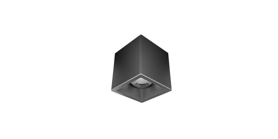 Goya 8 Watt 11x9 Kare Kasa Samsung Ledli Spot Armatür GY 1861-8 4000K (Natural Işık) - Siyah - Titanyum - Dimsiz