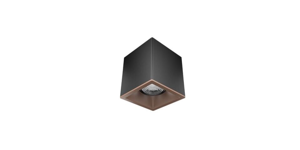 Goya 8 Watt 11x9 Kare Kasa Samsung Ledli Spot Armatür GY 1861-8 2700K (Sarı Işık) - Beyaz - Gold - Dimli