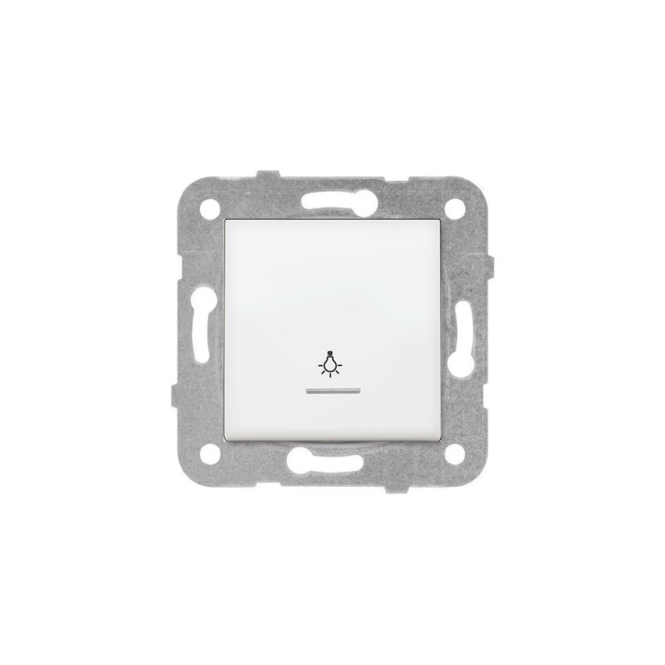 Viko Karre Işıklı Light Anahtarı Beyaz Mekanizma + Kapak 90967014