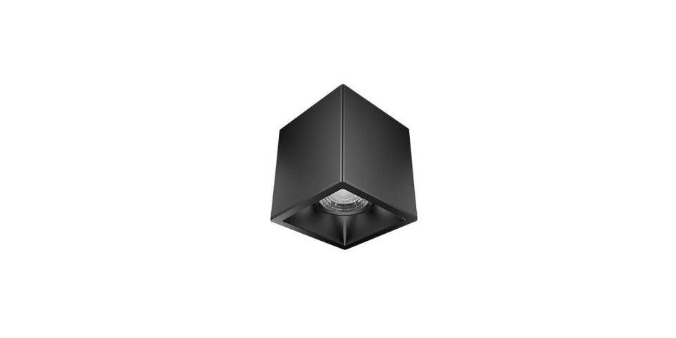Goya 8 Watt 11x9 Kare Kasa Samsung Ledli Spot Armatür GY 1861-8 2700K (Sarı Işık) - Siyah - Siyah - Dimli