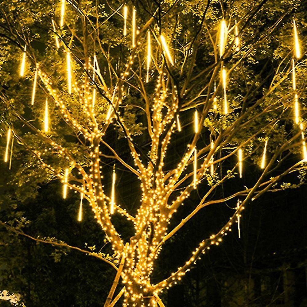 Burgulu Dijital Meteor Animasyonlu Renkli Led Yılbaşı Ağaç Süsü 3 Metre Noel Meteor Animasyonlu Yılbaşı Süsü SNC-711-1 6400K (Beyaz Işık)