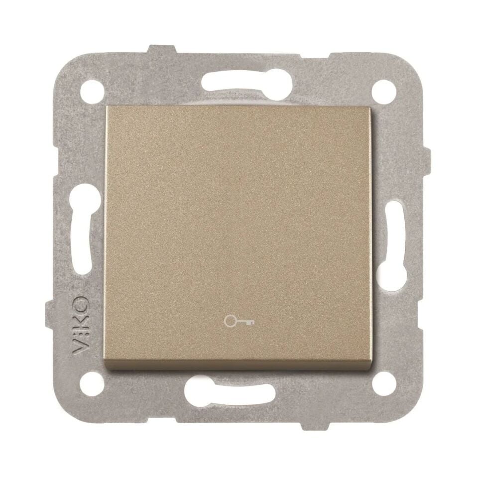 Viko Artline Novella Kapı Otomatiği Anahtarı Mekanizma + Kapak 92605305 Bronz