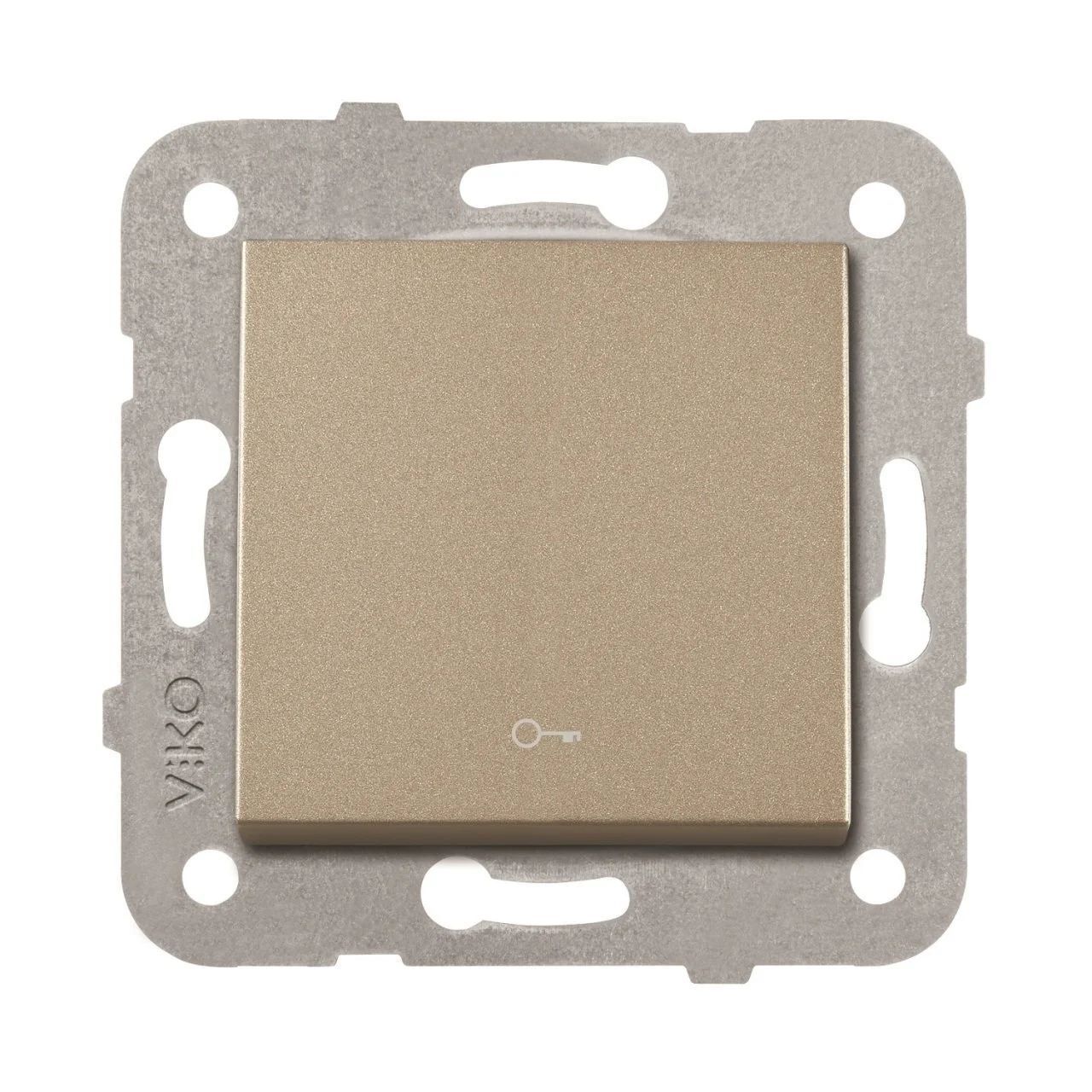 Viko Artline Novella Kapı Otomatiği Anahtarı Mekanizma + Kapak 92605305 Bronz
